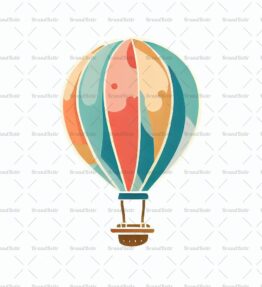 Verspielter Heißluftballon
